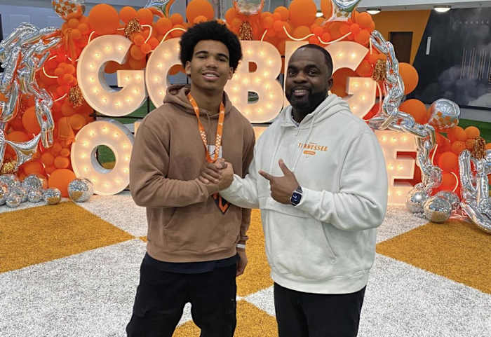 2026 LB Dallas Brannon during an unofficial visit to Tennessee. (Photo courtesy of Dallas Brannon)